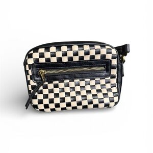 Checkered Black and Cream/white Women's Bag